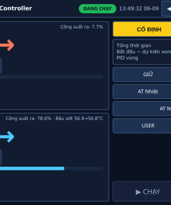 Màn hình vận hành bộ điều khiển chamber SETCOM cho tủ nhiệt độ và độ ẩm