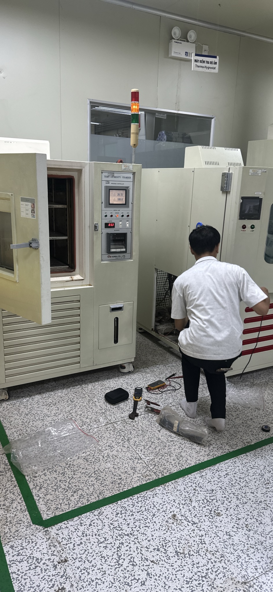 Mapping nhiệt độ độ ẩm trong tủ test